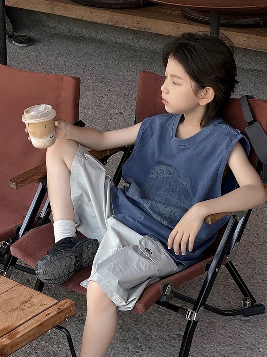 【110-160cm】プリント タンクトップ