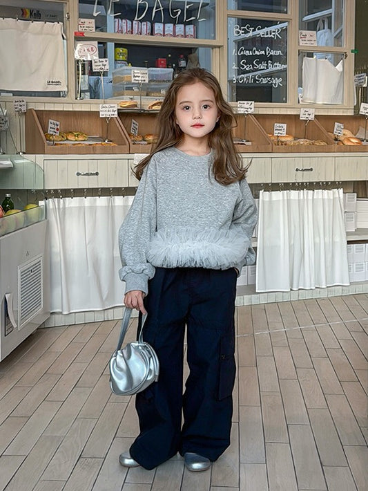 【90-160cm】キャンディカラー ロングパンツ