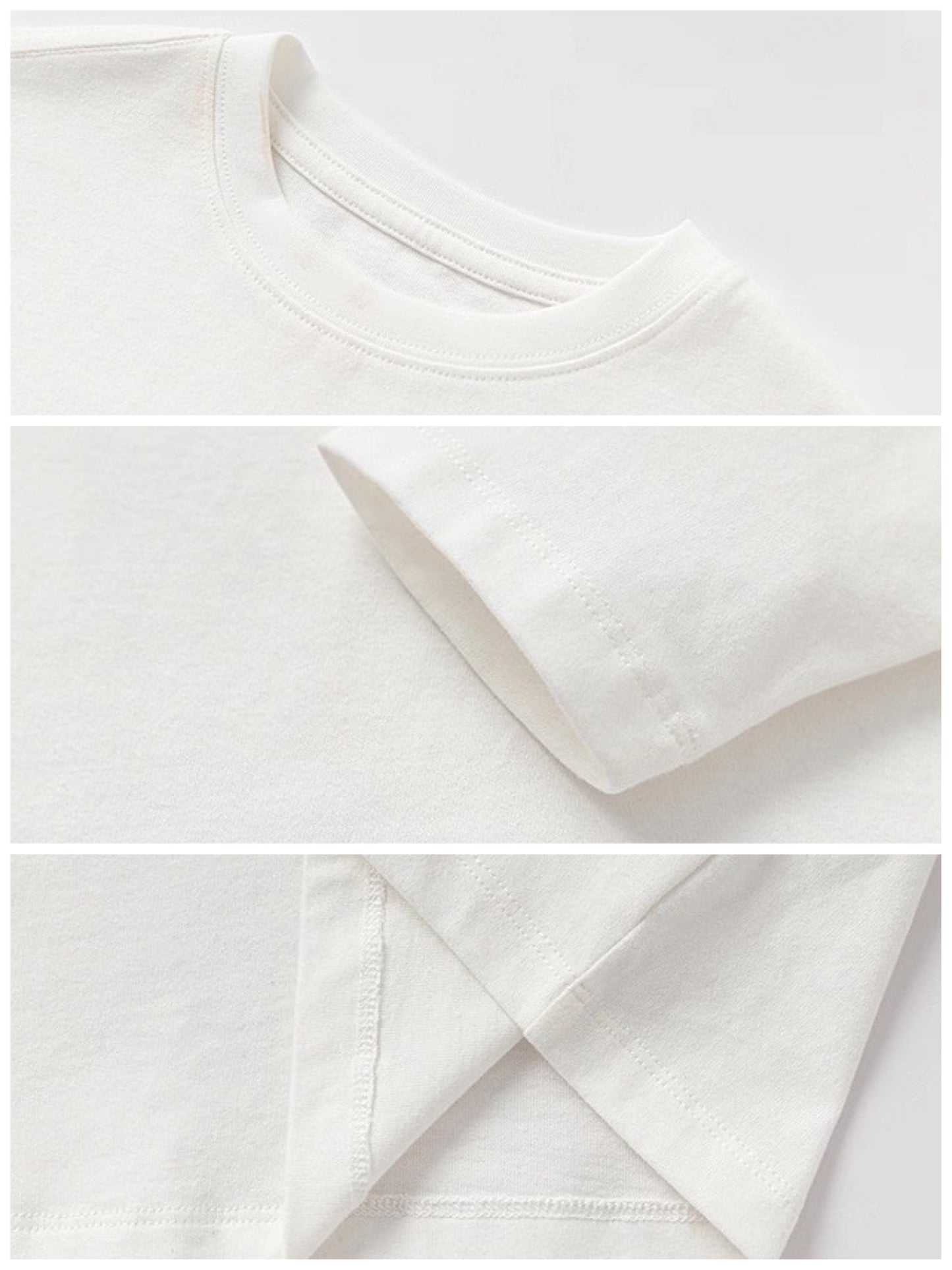 【100-160cm】ベーシックロングスリーブTシャツ