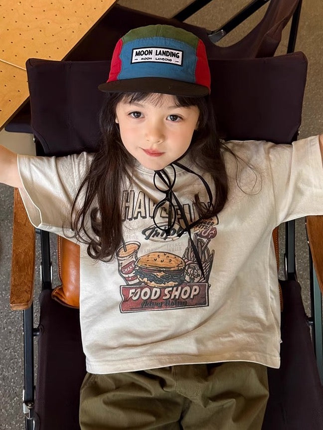 【90-160cm】Burger Set Tシャツ