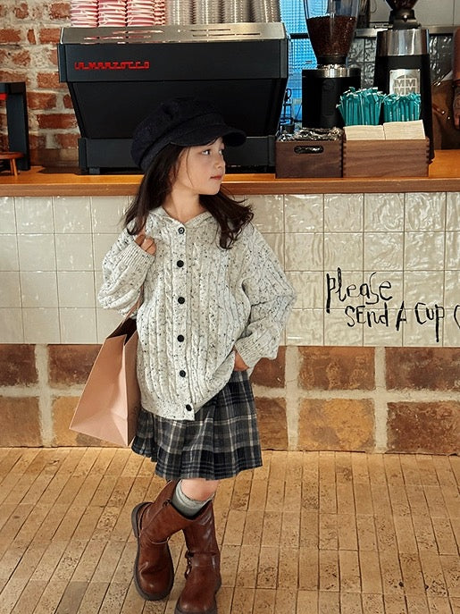 【100-160cm】ギンガムチェックプリーツスカート