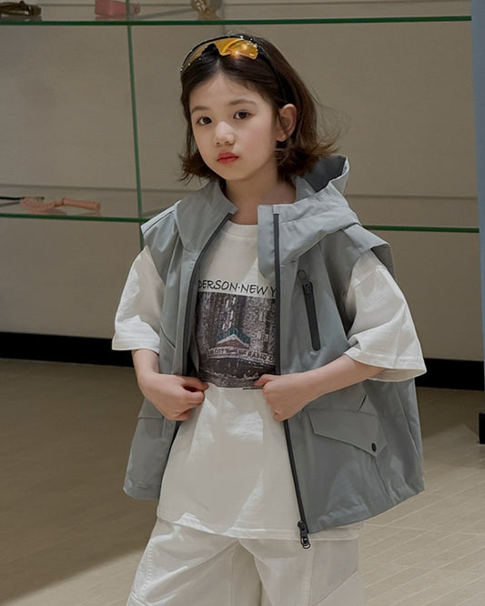 【110-160cm】親子お揃い ワイド カーゴパンツ