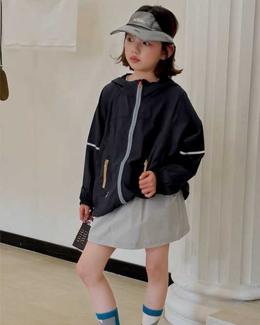 UPF50+ UVカット 冷感 フードジャケット | 110-160cm