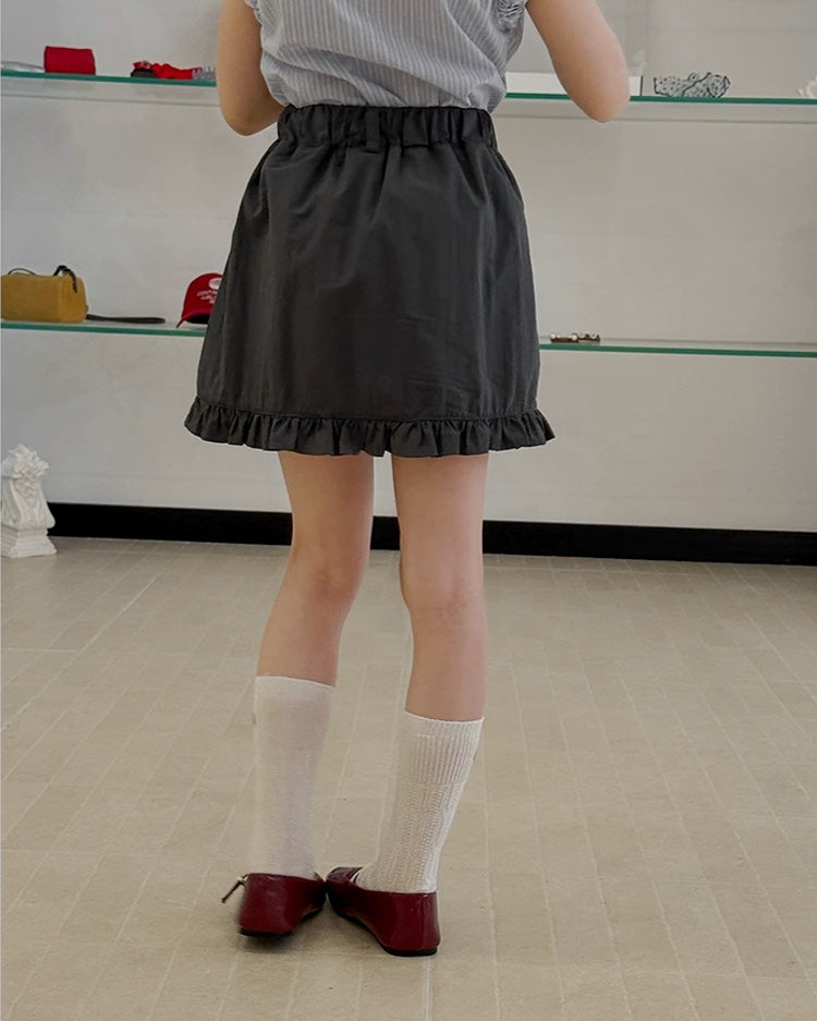カーゴフリル ミニスカート|110-160cm