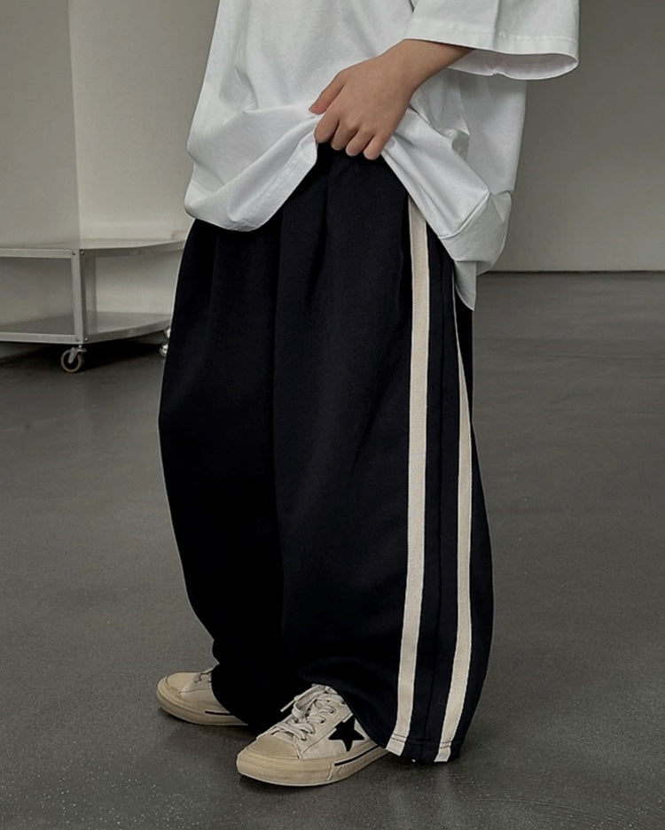 サイドライン ワイドパンツ | 110-160cm