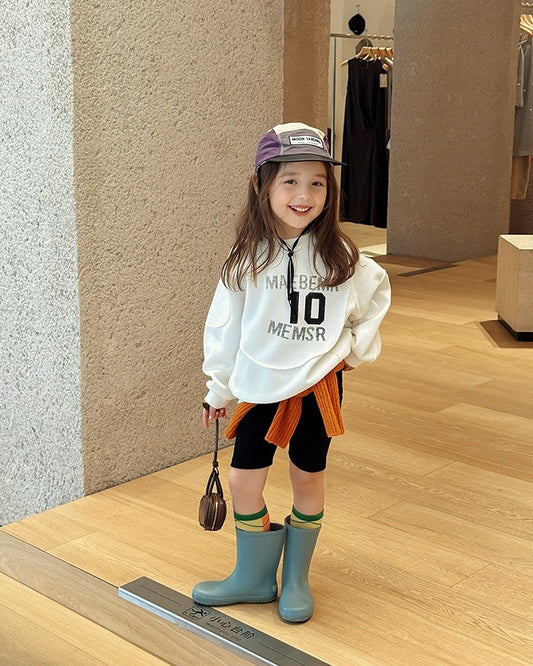 【100-160cm】スポーティースウェットプルオーバー