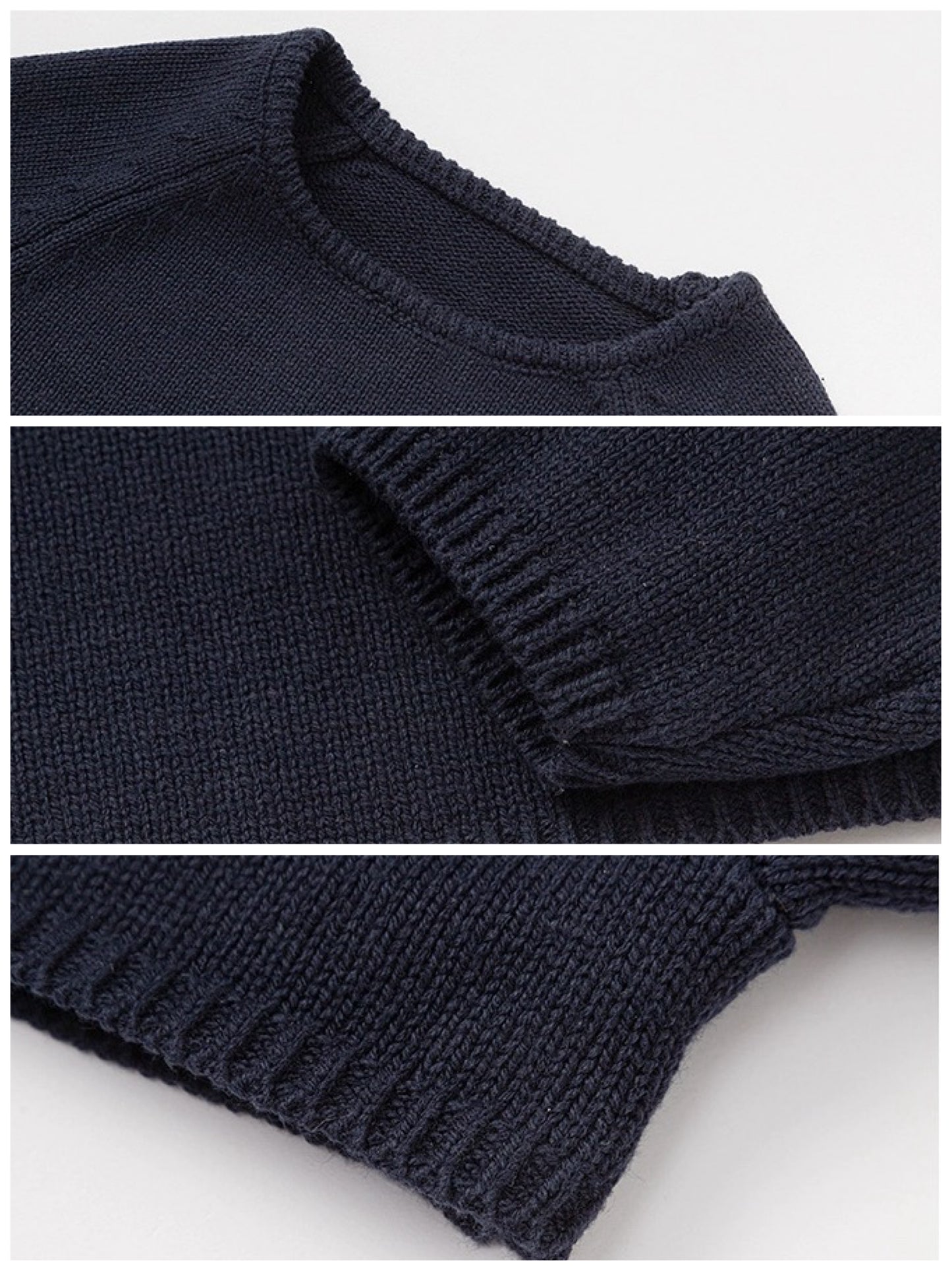 【100-160cm】クロップドニットトップス
