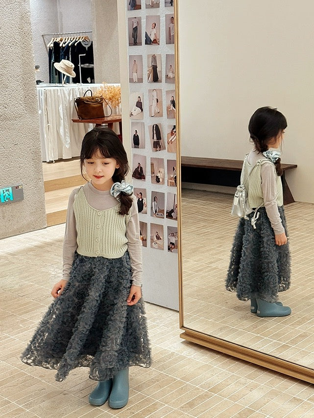 【100-160cm】ニットビスチェ