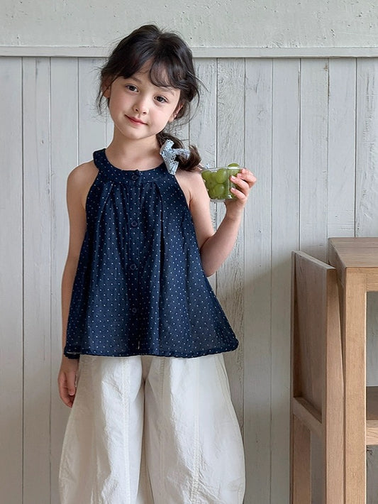 【100-160cm】アメリカンスリーブ フレア トップス