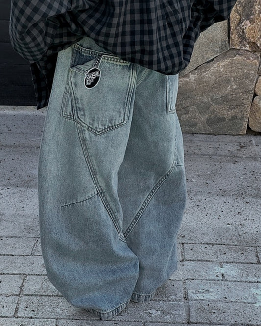 ルーズシルエット バルーンデニムパンツ | 110-160cm