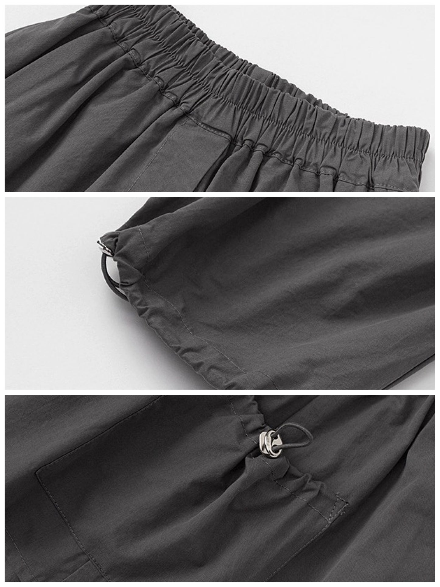 【100-160cm】レイヤード風カーゴパンツ