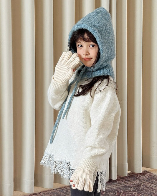 【Free Size】フード付きネックウォーマー