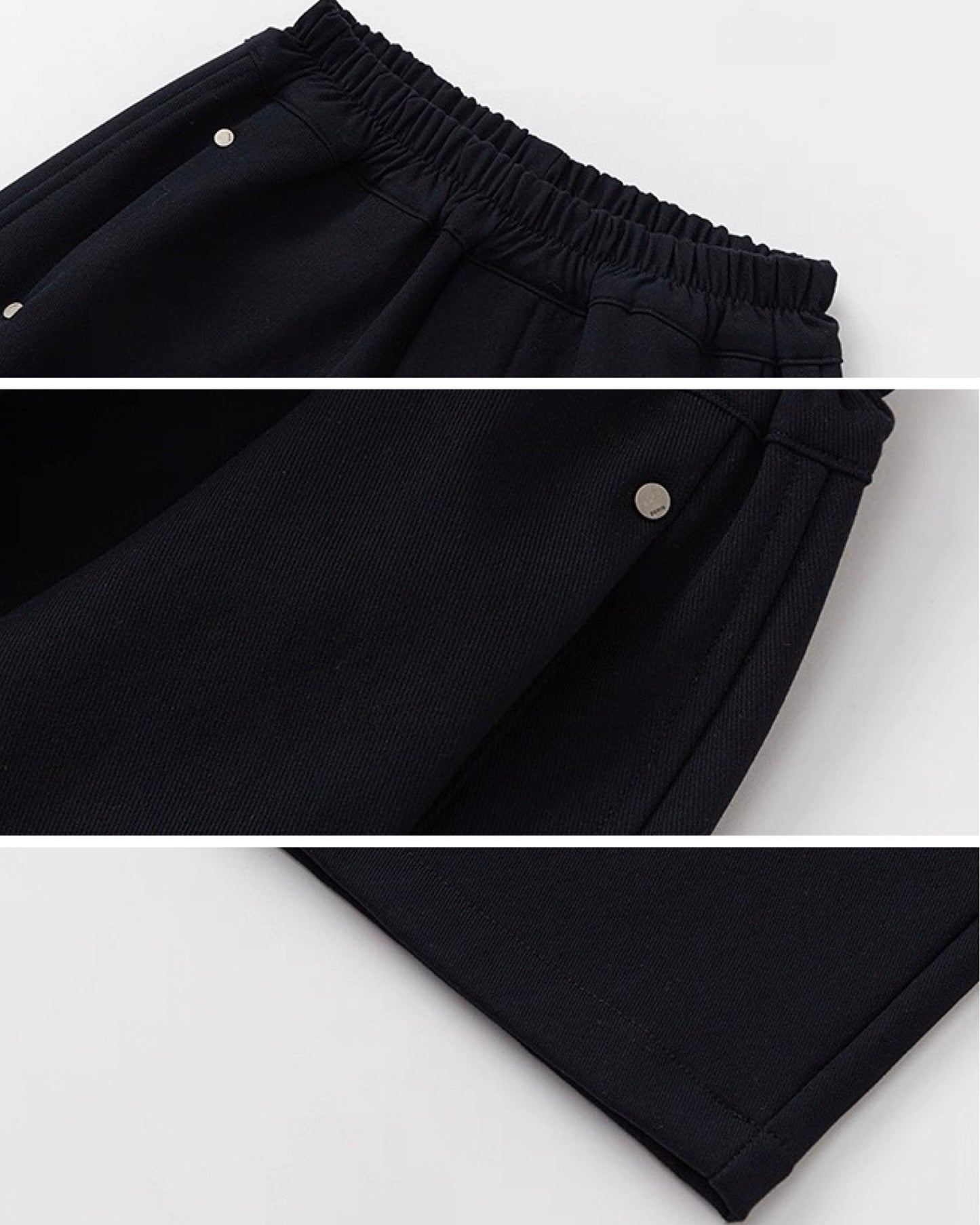 【100-160cm】裏起毛ワイドパンツ