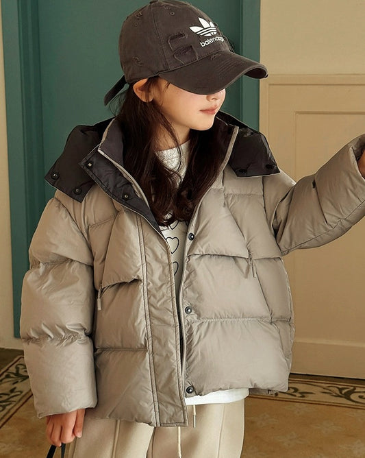 【100-160cm】キッズ グラフェンヒート 2丈ダウン(ショート/ロング)