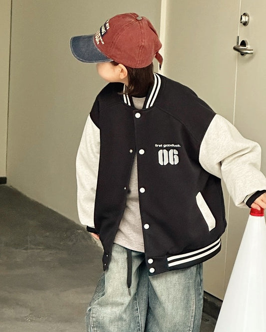 【110-160cm】ナンバリング ヴァーシティジャケット