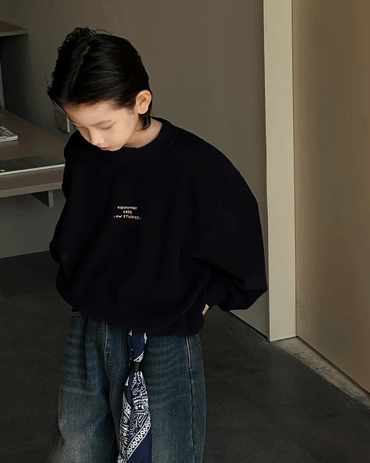 【110-160cm】レターロゴスウェット