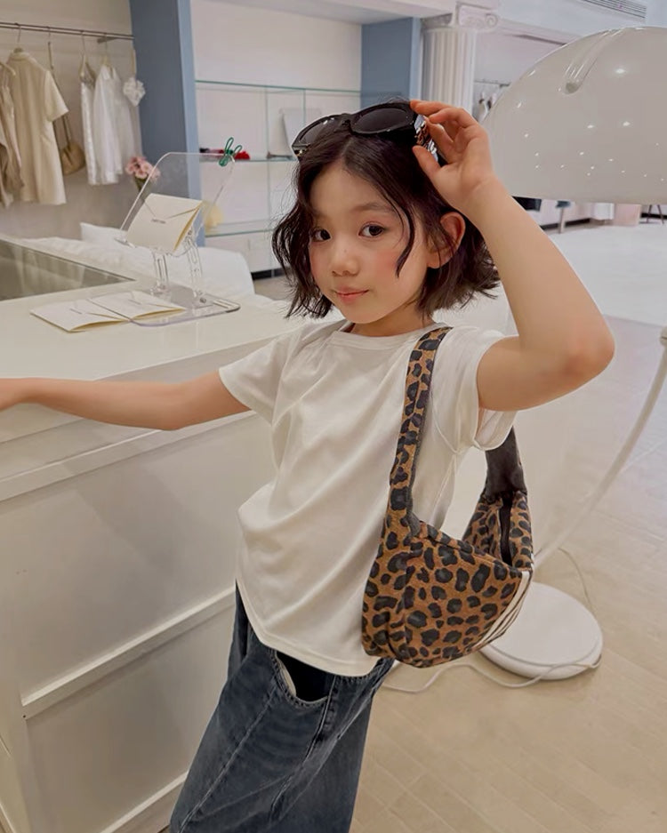 Matching Parent-Child Silky Soft Basic Compact T-shirt, 5 Colors | 110-160cm