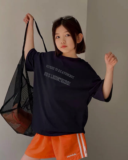 サイドライン スポーツ ショートパンツ 全2色 ｜ 110-160cm