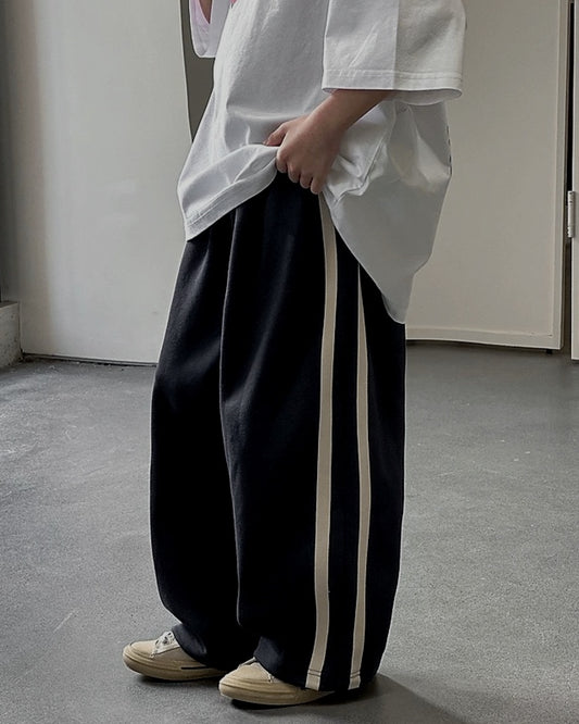 サイドライン ワイドパンツ ｜ 110-160cm