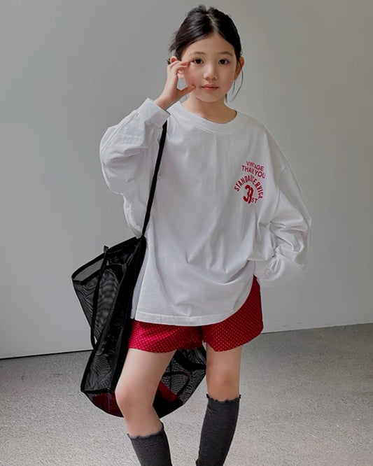 ミニドット コットン ショートパンツ ｜ 110-160cm