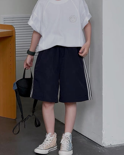 サイドライン ナイロンハーフパンツ｜110-160cm