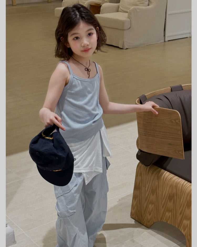 ソフトリブ ベーシック キャミソール 全3色 ｜ 110-160cm