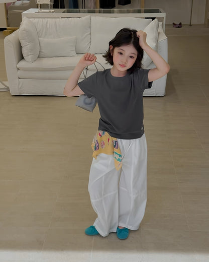 Matching Cotton Wide Pants for Parent and Child, 2 Colors | 110-160cm