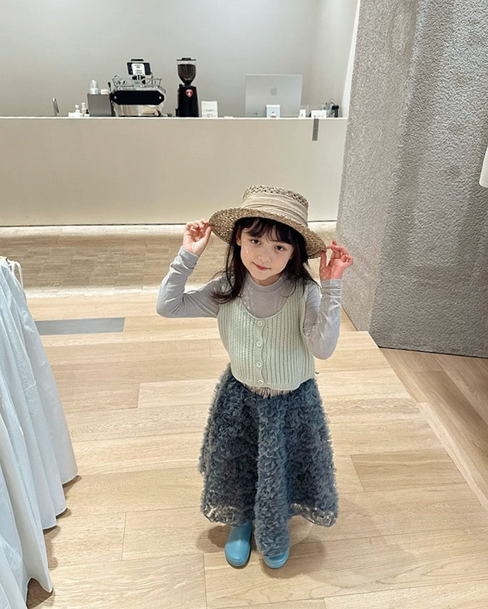【100-160cm】ソリッドロングスリーブTシャツ