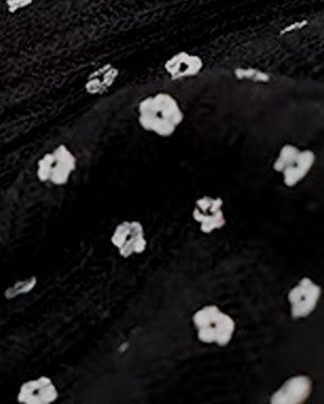 Matching Parent and Child Small Floral Mellow Flare Pants | 110-160cm