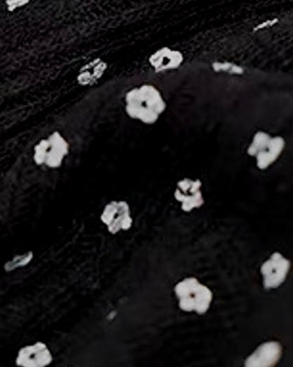 Matching Parent and Child Small Floral Mellow Flare Pants | 110-160cm