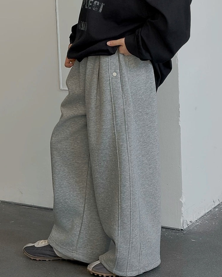 シームライン ワイドスウェットパンツ｜110-160cm
