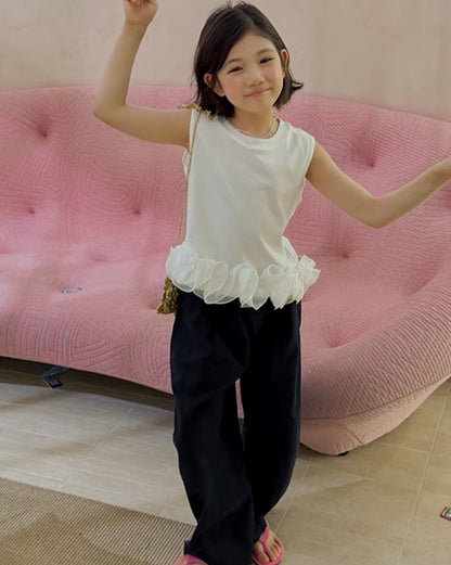 Matching Cotton Wide Pants for Parent and Child, 2 Colors | 110-160cm