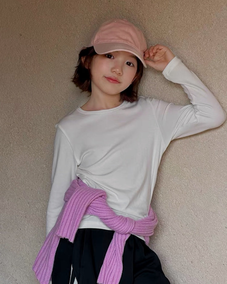 親子お揃い ベーシック長袖Tシャツ 全3色｜120-160cm