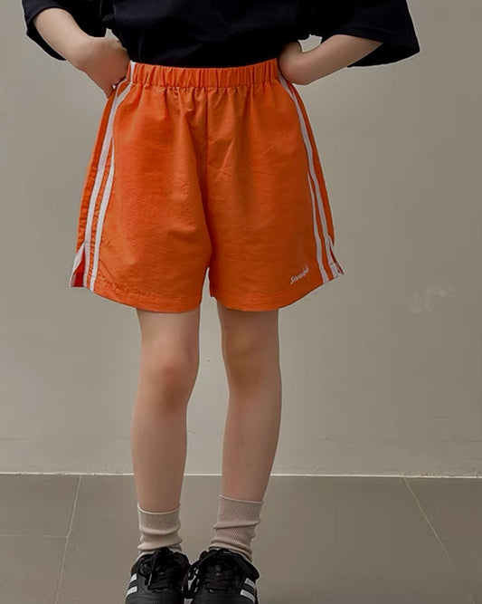 サイドライン スポーツ ショートパンツ 全2色 ｜ 110-160cm