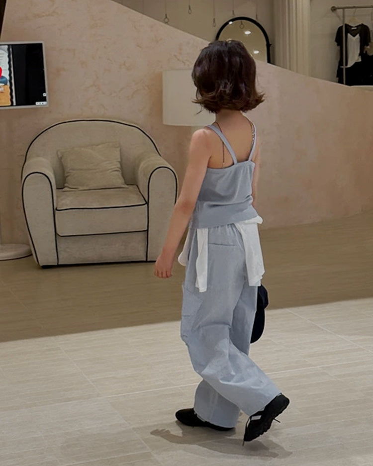 ソフトリブ ベーシック キャミソール 全3色 ｜ 110-160cm