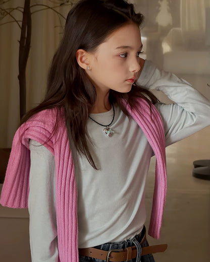 親子お揃い ベーシック長袖Tシャツ 全3色｜120-160cm