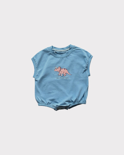 Body bébé dinosaure, 2 couleurs | 66-90cm
