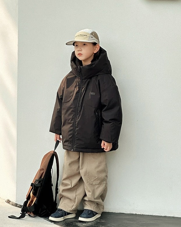 【110-160cm】ナイロンダウンジャケット