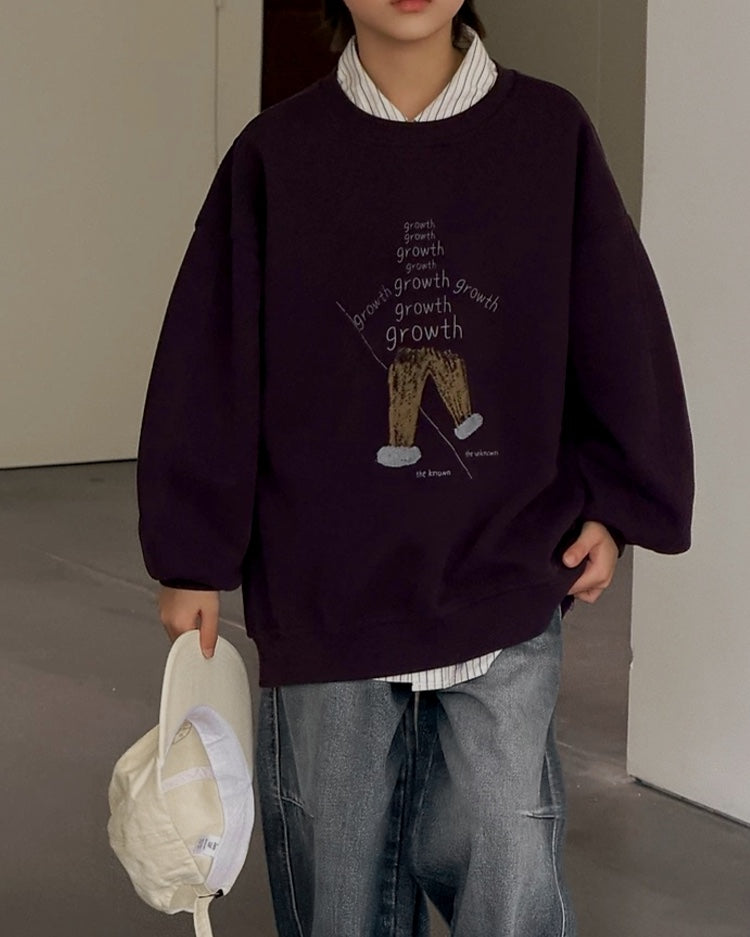 グラフィックプリント スウェットプルオーバー｜110-160cm