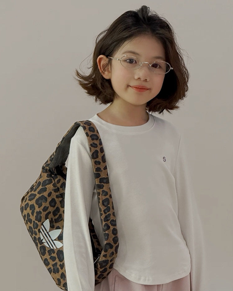 【110-160cm】親子お揃い ワンポイント 長袖Tシャツ｜全4色