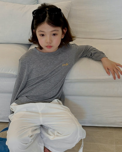 [Lyocell Tencel Wool] No. 7 Dongcang Girls' Simple Long-Sleeve T-Shirt Spring/Summer New Versatile Top
