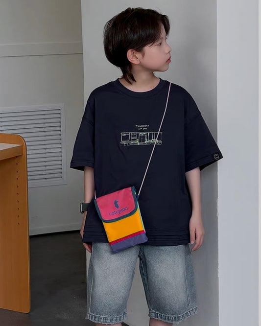 グランドオープン バックプリント オーバーサイズTシャツ｜110-160cm