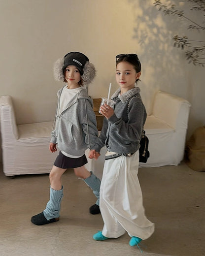 親子お揃い ホワイトワイドパンツ｜120-160cm
