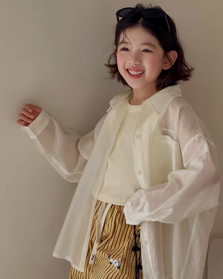 【110-160cm】リブ タンクトップ 全4色
