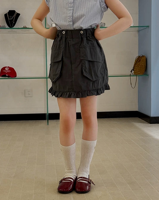 カーゴフリル ミニスカート｜110-160cm