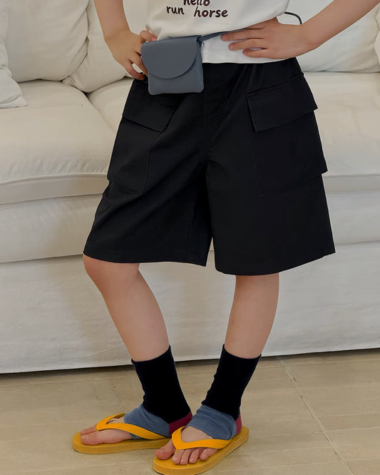 ベーシック カーゴ ハーフパンツ ｜ 110-160cm