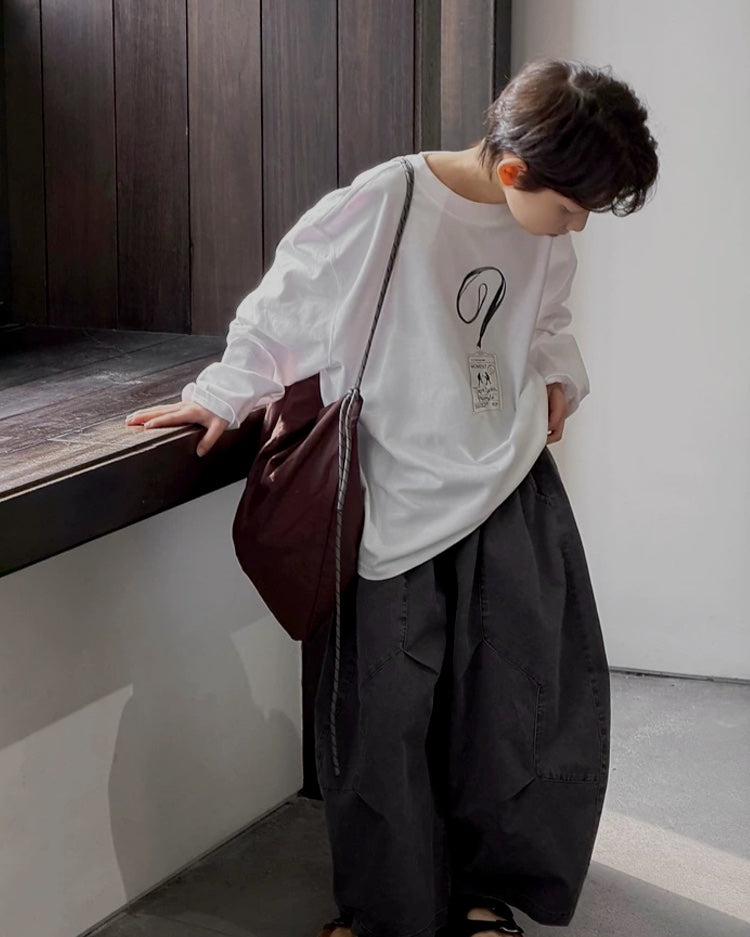 バルーン ワイド デニムパンツ ｜ 110-160cm