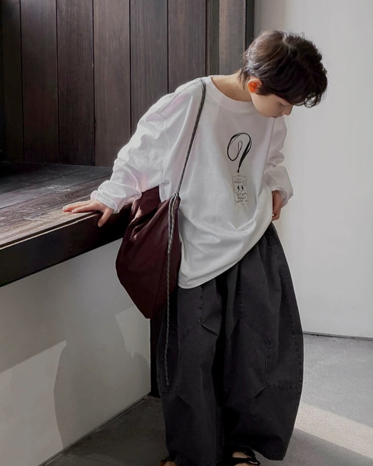 バルーン ワイド デニムパンツ ｜ 110-160cm