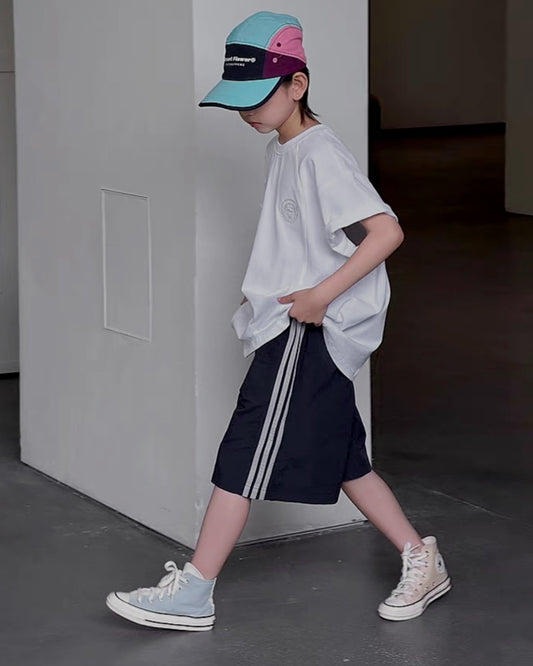 サイドライン ナイロンハーフパンツ｜110-160cm