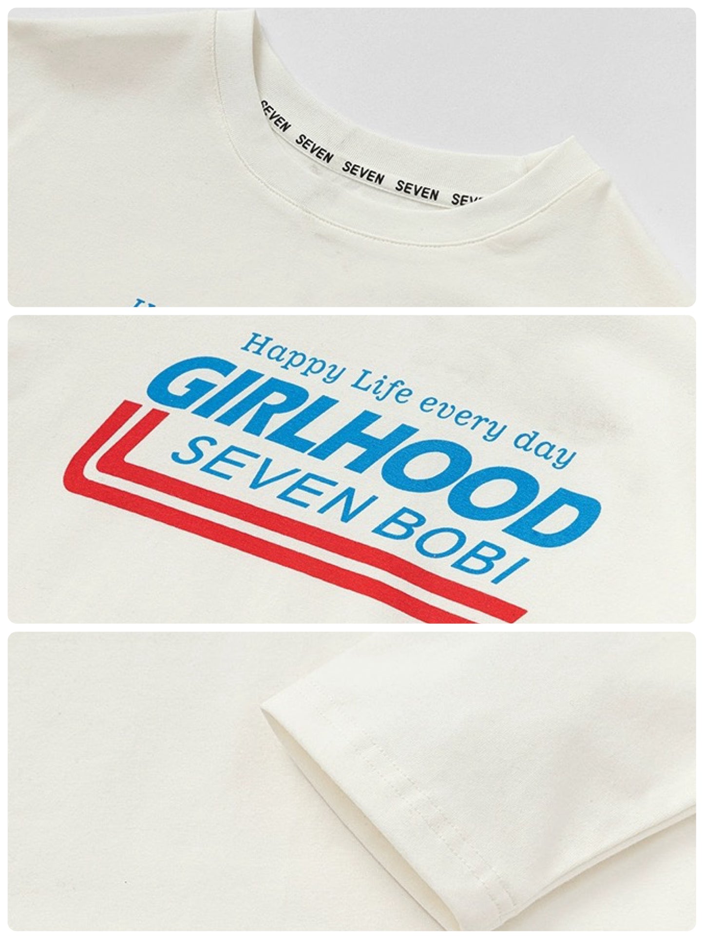 【100-160cm】プリントロングスリーブTシャツ